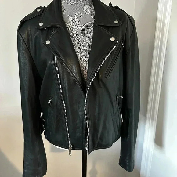 Vintage 90’s Hard Rock Cafe Leather Motorcycle Biker Jacket MIAMI. Sz: S. - Picture 2 of 16